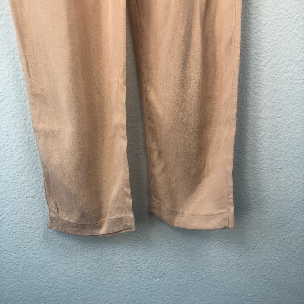 Zara • Blush Sleeveless Jumpsuit with Sheer Panels - Picture 6 of 8